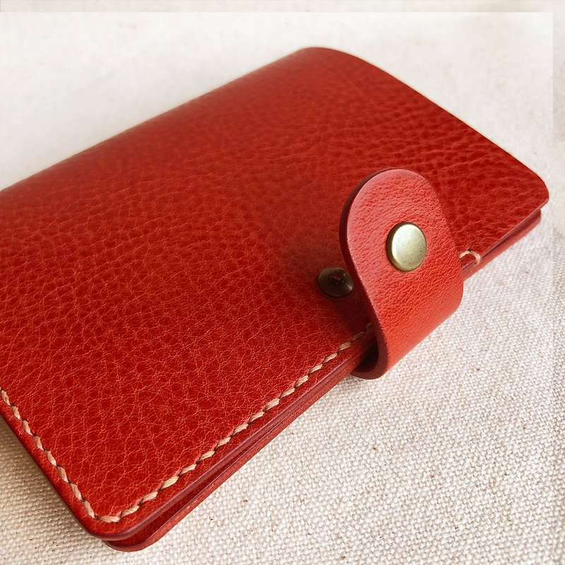 Granada Leather Passport Holder/Passport Case-Toffee/Royal Rose/Oasis - ที่เก็บพาสปอร์ต - หนังแท้ สีแดง