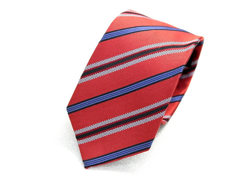 Traditional stripe red - Ties & Tie Clips - Silk 