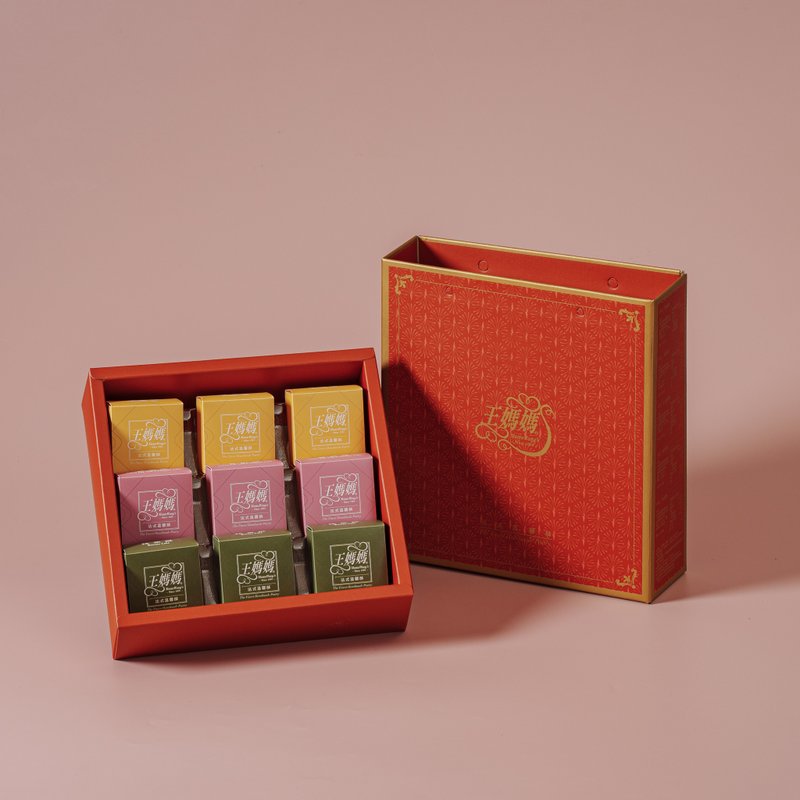 王媽媽三色 鳳梨抺茶鳯凰禮人盒9入 - 蛋糕/甜點 - 其他材質 