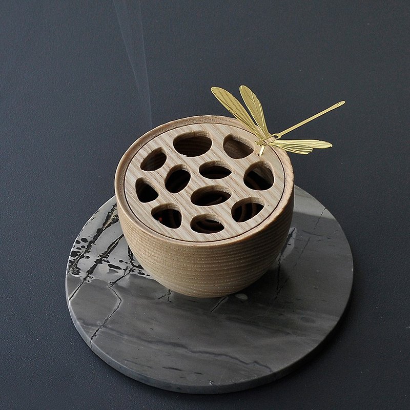 Yunheyu household dish incense burner sandalwood stove tea ceremony incense burner agarwood incense small incense burner gift - อุปกรณ์เขียนอื่นๆ - ไม้ 