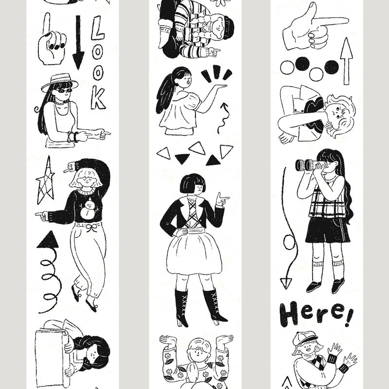 【テープ】BiuBiuBiu PET和紙テープフィルムカット袋 5m巻付 - マスキングテープ・PET テープ - 紙 多色