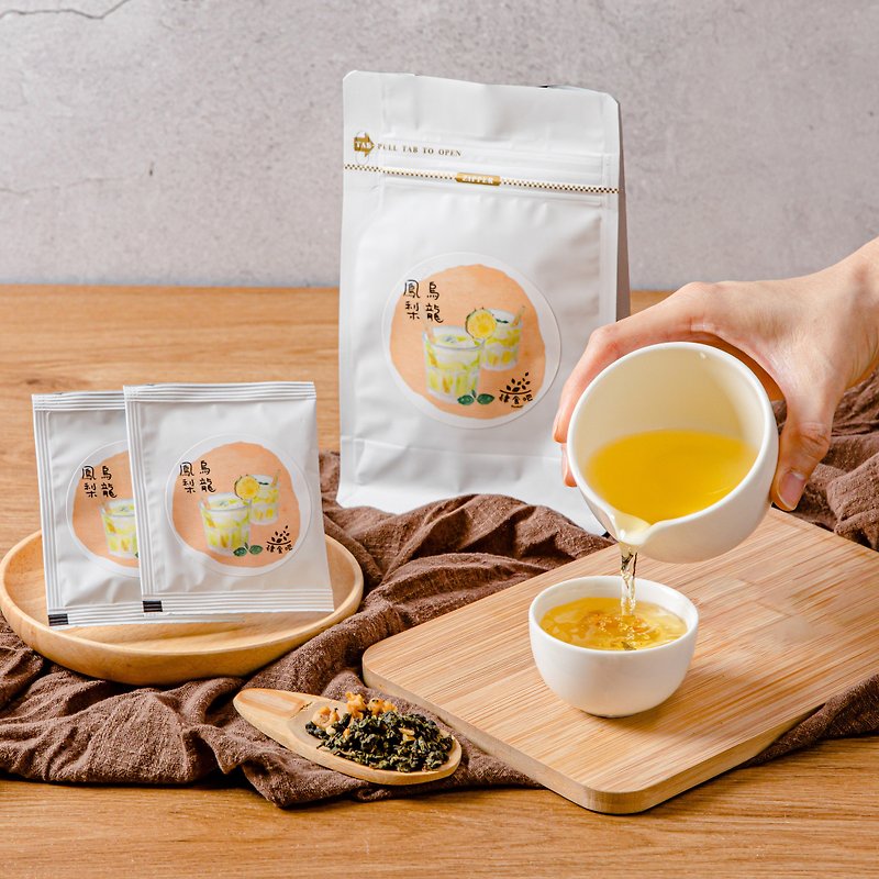 【Four Eats】Pineapple Oolong Tea - One-shot tea bags (10 pieces) Refreshing, fruity and mellow tea soup - Tea - Plastic Green