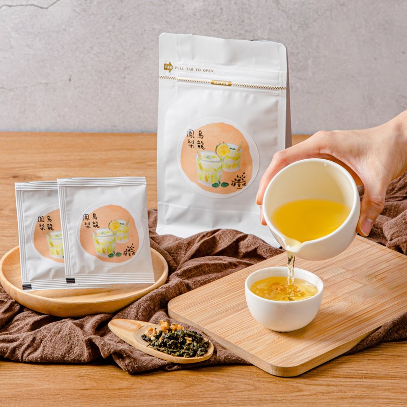 【肆食吧】鳳梨烏龍茶-一口泡茶包(10入) 清爽果香 圓潤茶湯 - 茶葉/茶包/水果茶 - 塑膠 綠色