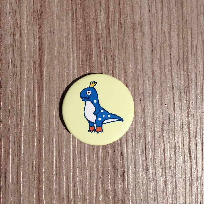 Little Dinosaur Badge - Badges & Pins - Other Metals Blue