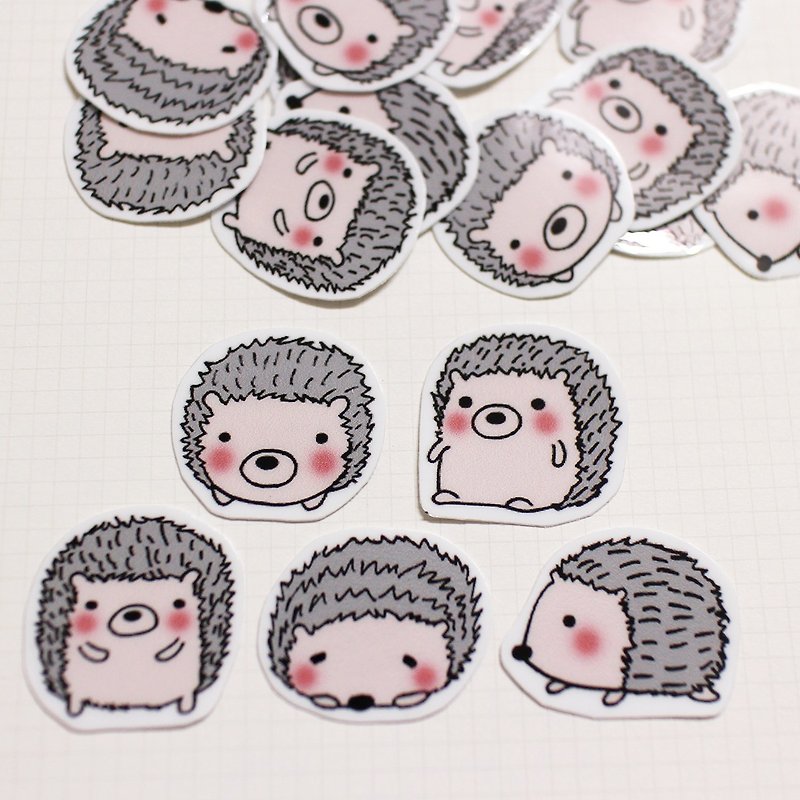 Mini Sticker Pack_Little Hedgehog (20pcs) - Stickers - Waterproof Material 