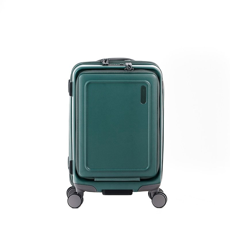 URBANITE | 34L 21inch 4 wheels TSA Lock Top Flip Cabin Suitcase - Smoky Olive - Luggage & Luggage Covers - Polyester Green