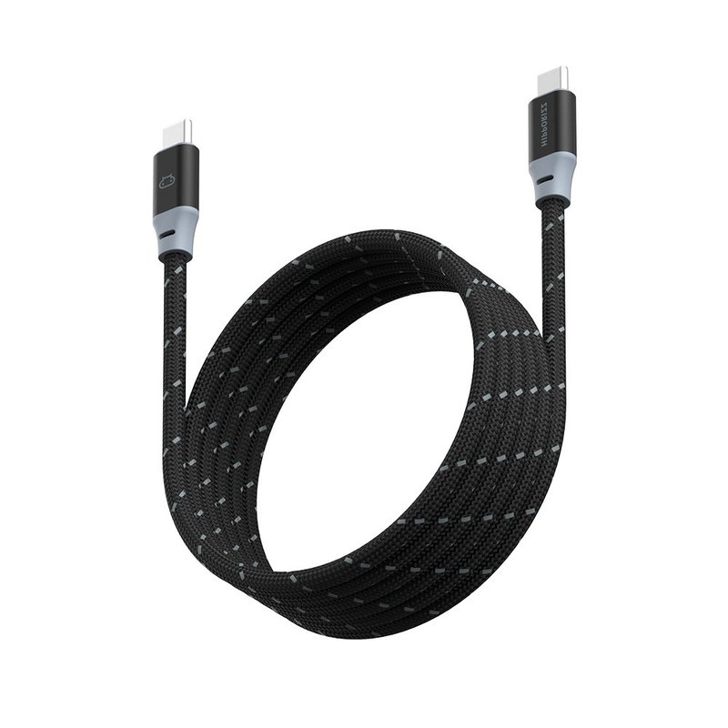 Hipporizz CAVO 1.5M C to C 雙色充電傳輸編織磁吸捲線 240W - 行動電源/充電線 - 尼龍 