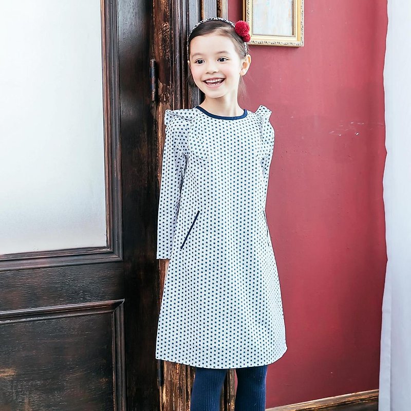 (Children's Clothing) Pure Cotton-Checkered Labyrinth - Kids' Dresses - Cotton & Hemp 