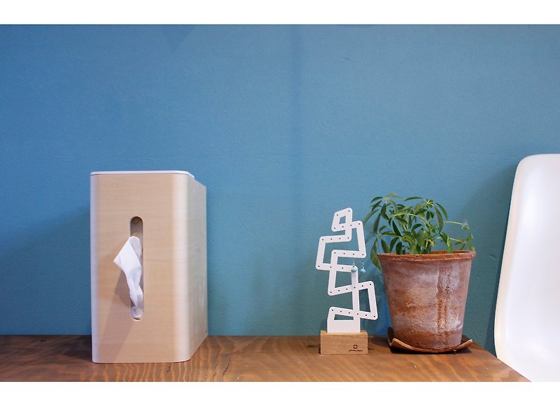 日本 yamato japan純手工木製多功能面紙盒含小型垃圾桶(高)-四色 - 紙巾盒 - 木頭 