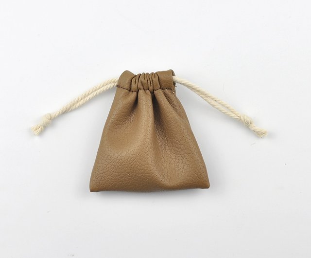 Detachable PU Leather Bag Strap, Drawstring Bunches Pocket Accessories,  Coconut Brown, 7x4mm, about 101cm/strand