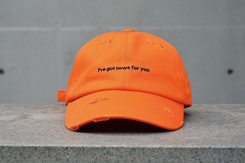 HWPD │ Embroidered Baseball Rugged Orange (see Kanye West / Yeezy / Justin Bieber) - หมวก - ผ้าฝ้าย/ผ้าลินิน สีส้ม