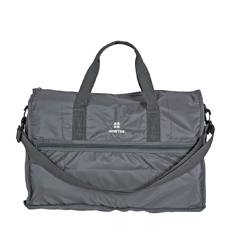[HAPI+TAS] Japanese original authorized folding travel bag (large) - Morandi Gray - กระเป๋าเดินทาง/ผ้าคลุม - เส้นใยสังเคราะห์ สีเทา