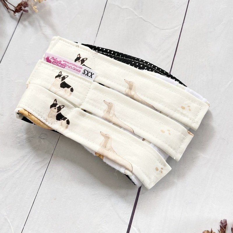 Cute doggy non-slip polite belt XXS size - ชุดสัตว์เลี้ยง - ผ้าฝ้าย/ผ้าลินิน หลากหลายสี