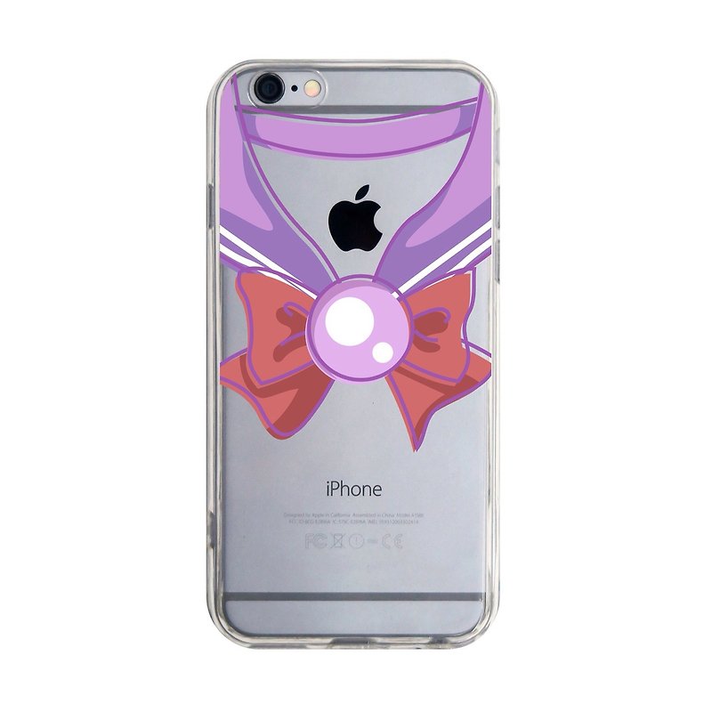 セーラー均一透明な紫色のサムスンS5 S6 S7注4注5 iPhone 5 5S 6 6S 6 + 7 7プラスASUS HTC M9ソニーLG G4 G5はV10携帯電話ハウジングシェル電話セットphonecase - スマホケース - プラスチック 多色