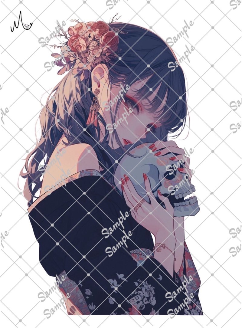 オリジナル人物ステッカー - 貼紙 - 紙 