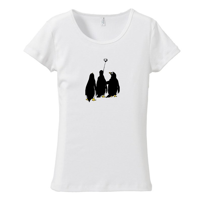 Ladies T-shirt / cool down - เสื้อยืดผู้หญิง - ผ้าฝ้าย/ผ้าลินิน ขาว