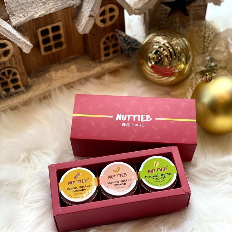 RED BOXSET - Peanut Butter, Cashew Butter, Pistachio Butter - แยม/ครีมทาขนมปัง - วัสดุอื่นๆ หลากหลายสี