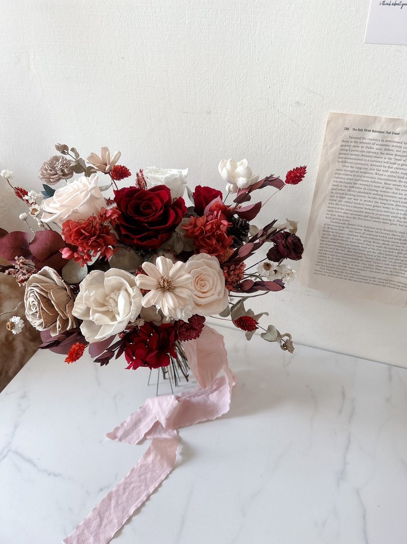 bridal bouquet - Dried Flowers & Bouquets - Plants & Flowers Red