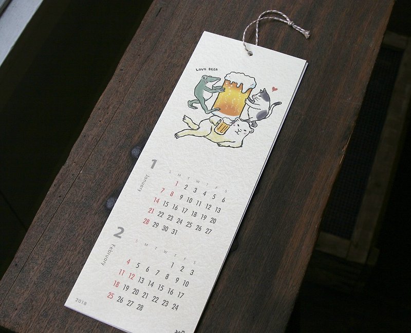 2018カレンダー　5割引 - 年曆/桌曆 - 紙 白色