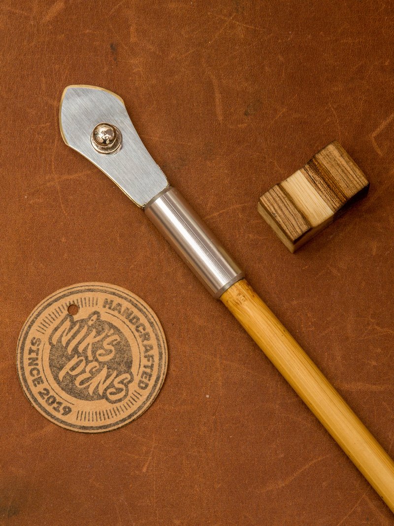 Hand made ruling pen for expressive  calligraphy/Gold or silver/2 sizes - 沾水筆 - 其他金屬 銀色