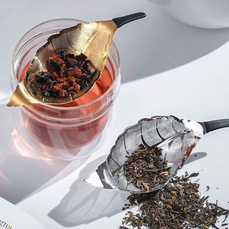 Komorebi - Leaf Tea Strainer - Teapots & Teacups - Stainless Steel Gold