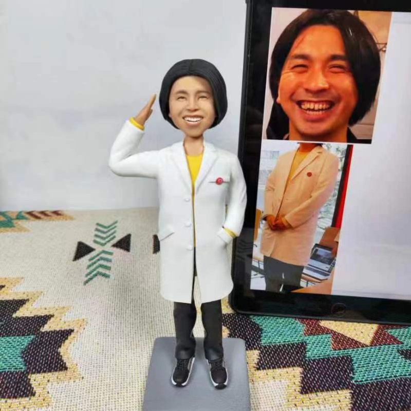 客制化人物公仔 人偶 3D人像畫 似顏繪 肖像 定制 生日 紀念 禮物 - 玩偶/公仔 - 黏土 多色