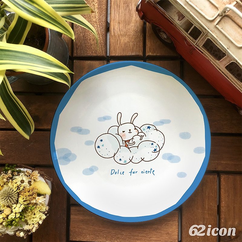 MIWA2-Beautiful -8 bone china plate with nothing to do - Small Plates & Saucers - Porcelain Multicolor