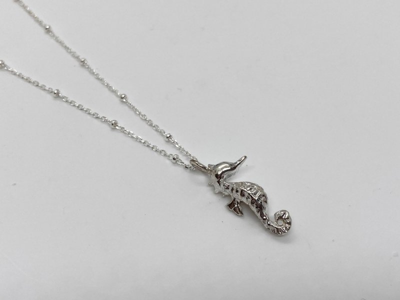 925 sterling silver seahorse necklace - Necklaces - Sterling Silver Silver