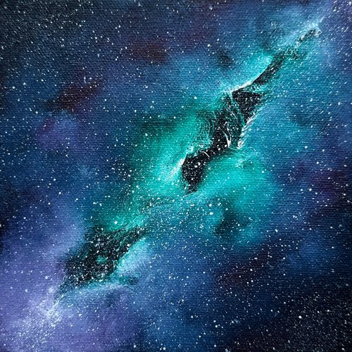 銀河星雲オリジナル絵画宇宙絵画銀河小さな壁アート - ショップ VenoliyaArt ウォールデコ・壁紙 - Pinkoi