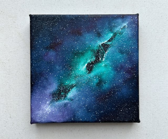 銀河星雲オリジナル絵画宇宙絵画銀河小さな壁アート - ショップ VenoliyaArt ウォールデコ・壁紙 - Pinkoi