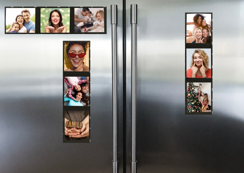 3 Compartment Fridge Magnet - Vertical or Horizontal Photo - Customized Photo Magnet - แม็กเน็ต - วัสดุอื่นๆ หลากหลายสี