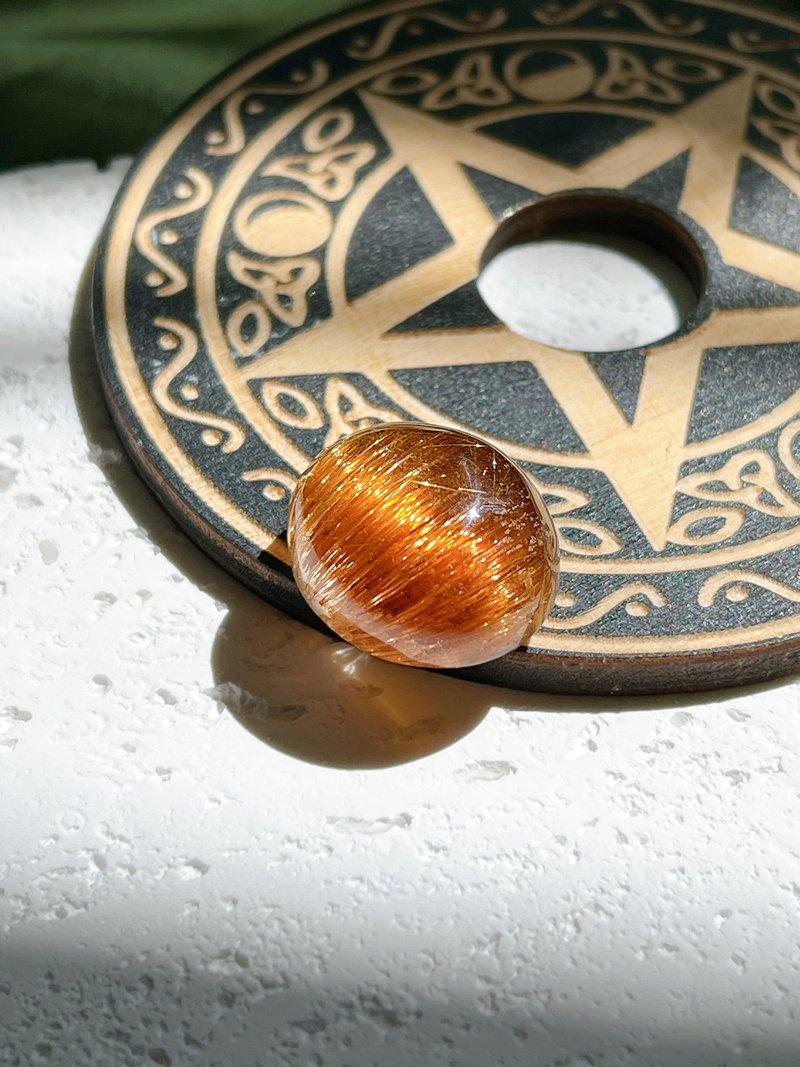 頂級滿絲貓眼銅鈦晶 Rutitled Quartz - 其他 - 水晶 金色