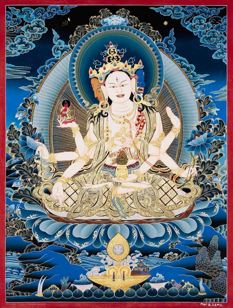 藏傳南喀雅瑪唐卡裝飾 - 壁貼/牆壁裝飾 - 其他材質 多色