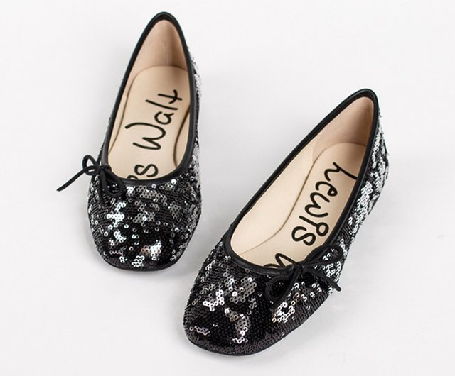 Lui's レザーバレエシューズ LOUIS VUITTON ルイ・ヴィトン ドライビング リボン シューズ フラット バレエ シューズ ブラック系 36中古