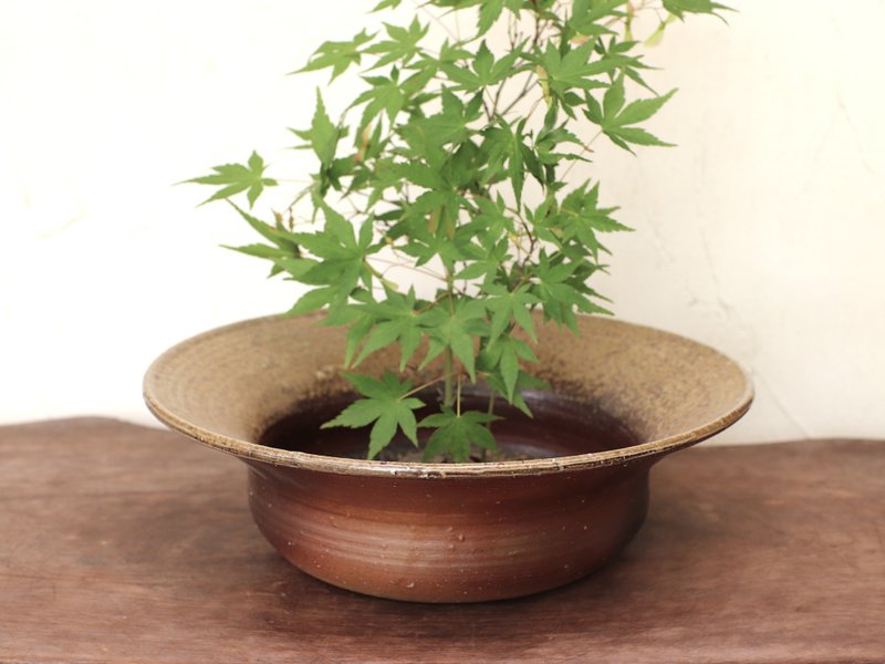 備前焼 花器　h3-131 - 花瓶/花器 - 陶 咖啡色