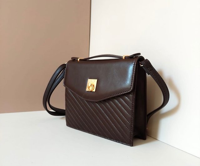 厳選アイテム】ヴィンテージ セリーヌ ブラウン ケリー レザー