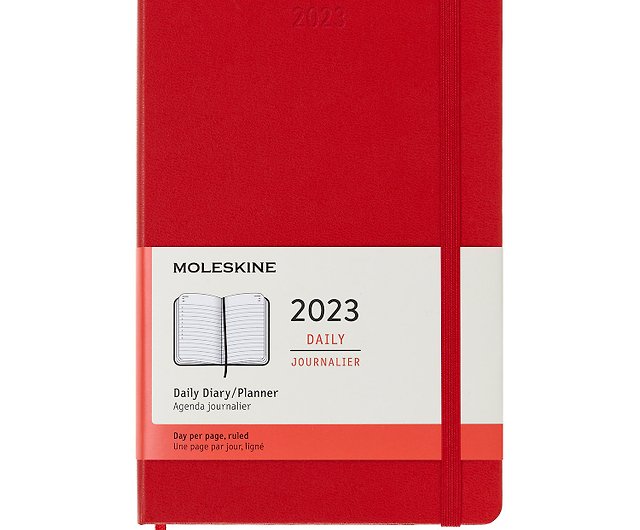 MOLESKINE 2023 Diary Pocket 12M Hard Shell L Type Red Stamping - Shop moleskine-tw & Journals - Pinkoi