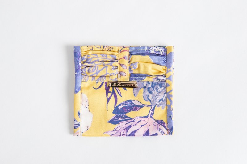 [Urban Print] Anti-epidemic Small Objects Mask Storage Clip Queen Putia Modal Cotton - Storage - Cotton & Hemp Yellow