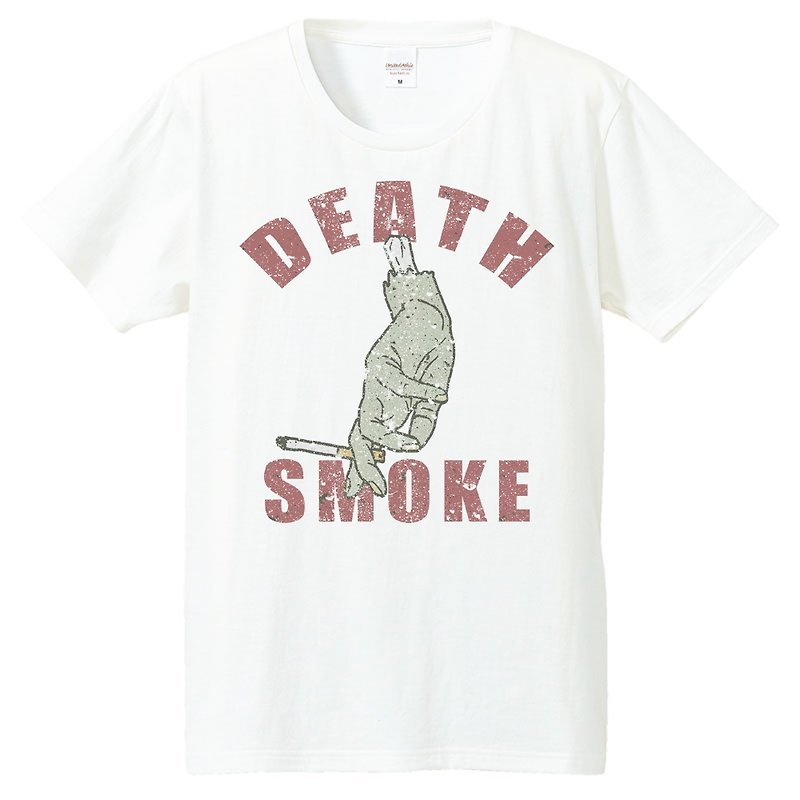 Tシャツ / Death Smoke - Tシャツ メンズ - コットン・麻 ホワイト