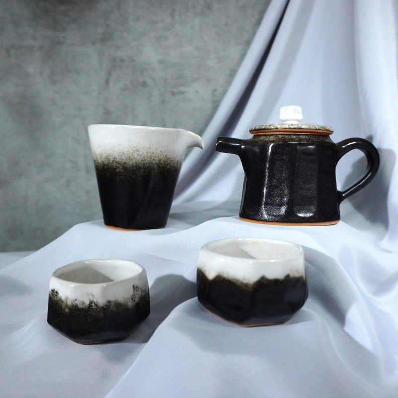墨點茶具組 - 茶壺/茶杯/茶具 - 陶 多色