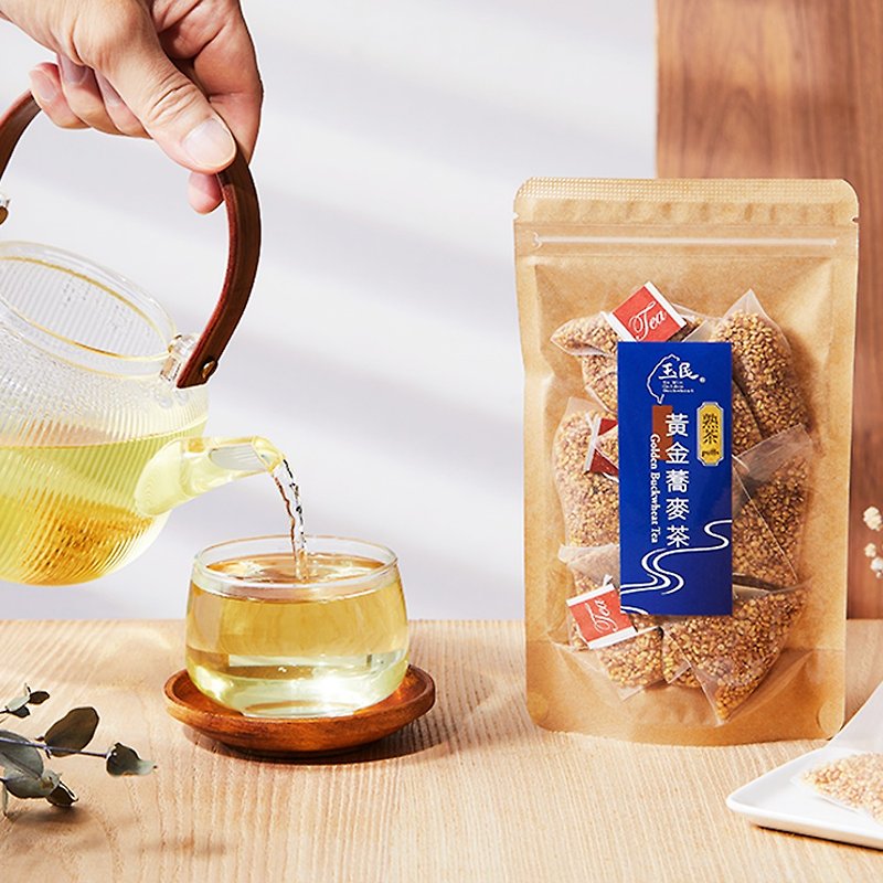 【No Caffeine】Golden Buckwheat Cooked Tea Three-Dimensional Bag-Favorite for petty bourgeois office workers, 100% buckwheat tea - อาหารเสริมและผลิตภัณฑ์สุขภาพ - อาหารสด สีส้ม