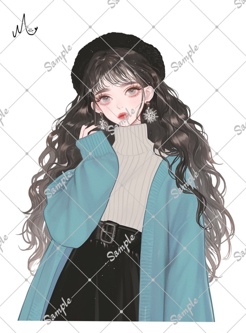 オリジナル人物ステッカー - 貼紙 - 紙 