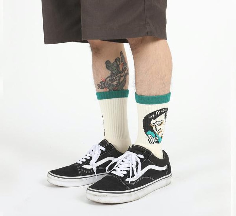 Stay Gold x FTW x Goodforit Asian Artistsジョイントソックス（浮世絵）/ 2色 - 靴下・ソックス - その他の素材 多色