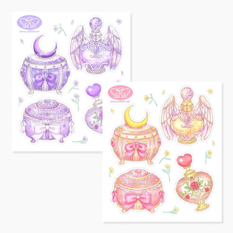 Antique Accessory Sticker Set - 貼紙 - 紙 