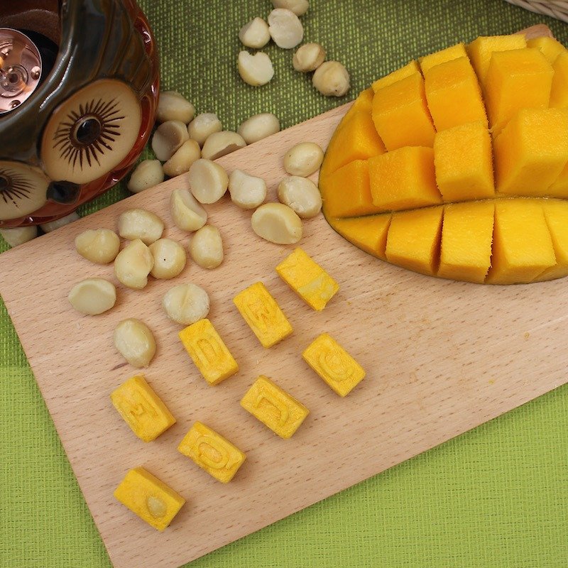 堅果水果凍乾 水果乾，芒果+夏威夷豆 - 水果乾 - 新鮮食材 黃色