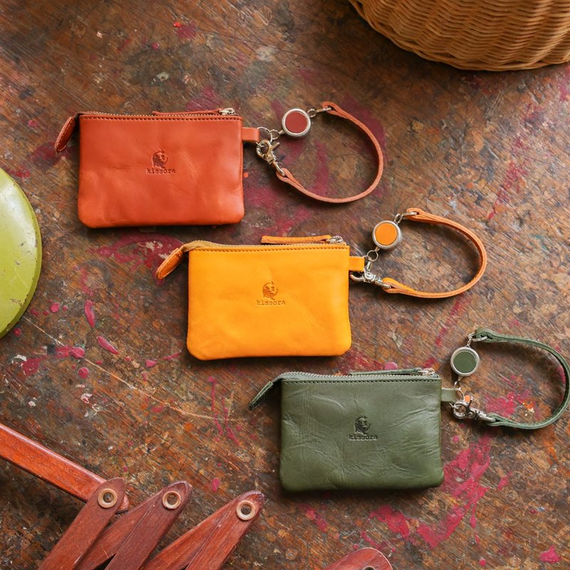 日本職人手工 卡片零錢包/通行證套 Made in Japan by Kissora - 零錢包/小錢包 - 真皮 