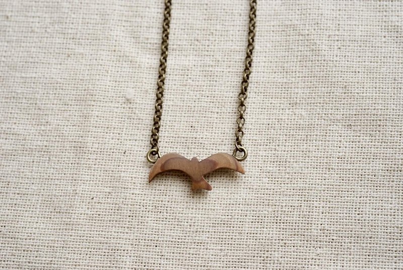 seagull choker - Necklaces - Wood 