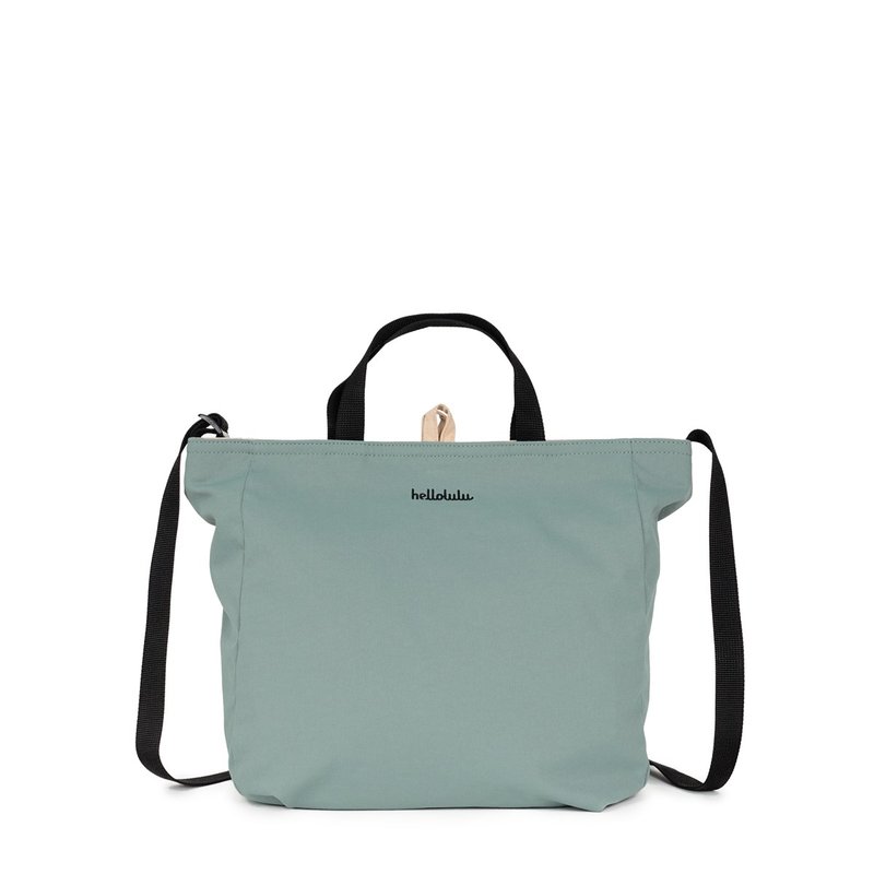 JOLIE (Eco Edition) Double-sided 2-way Shoulder Bag (Pale Teal/Clay Khaki) - Messenger Bags & Sling Bags - Polyester Multicolor