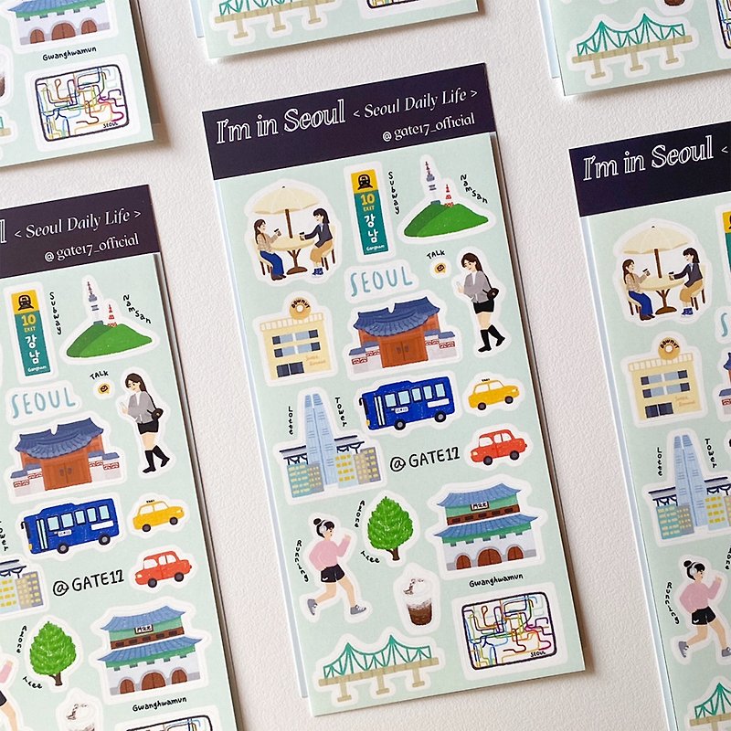 Seoul Daily life - Stickers - Paper Multicolor