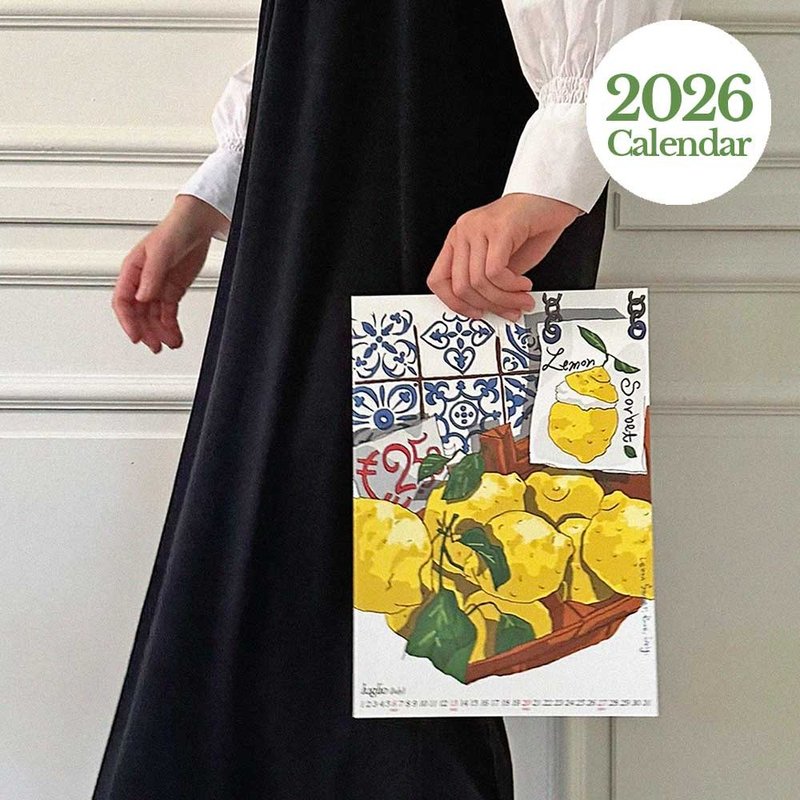 2026 Travel illustration calendar _ Italy - 日曆/月曆/年曆 - 紙 多色